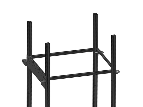 Ensure that the extrusion is mounted with the M3 tapped holes facing downwards.