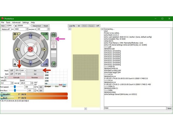 Raise the gantry up by between 60-80mm
