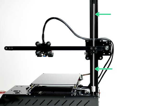 Fix the anti-backlash nut onto the gantry beam.