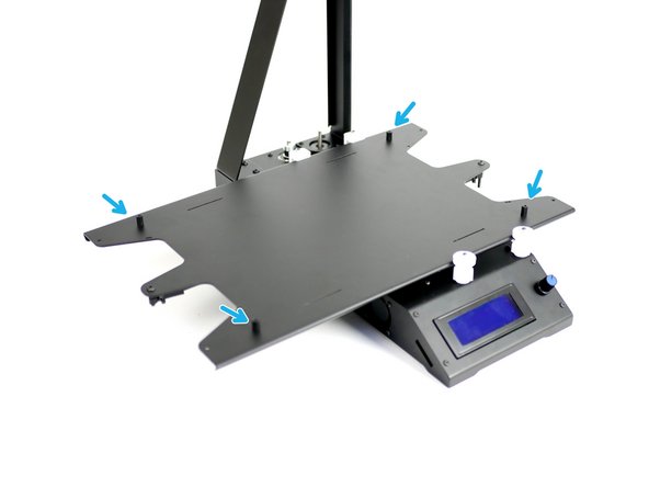 Fix four M3 x 10mm stand-offs onto the top side of the platform.