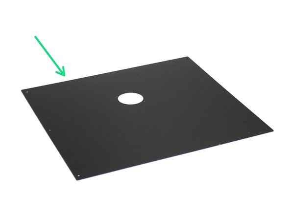 Remove the backing paper from the back panel.