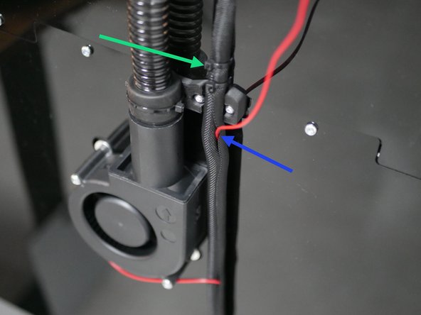 Fume filter fan extension cable - found in the enclosure upgrade bag.