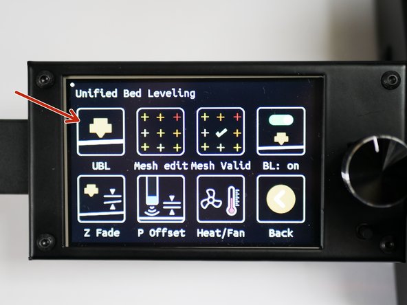 In the Movement -&gt; Bed Level menu, click on UBL