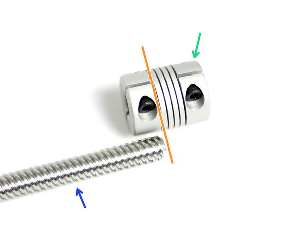 Assemble the Leadscrew to the Spring coupling.