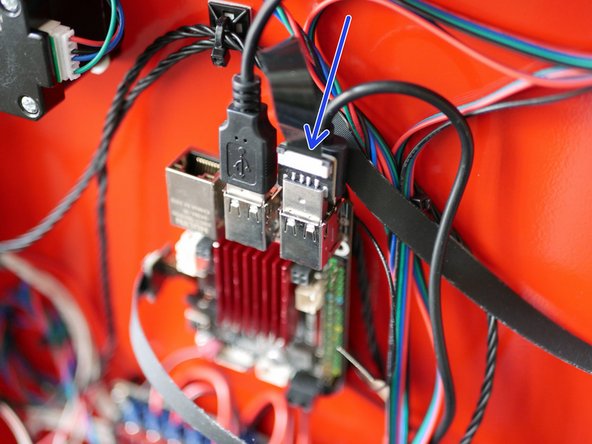 Plug the USB connector to a USB port on the BTT Pi (or USB hub if building the 4.2)