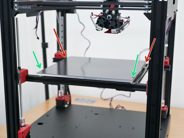 Mount the platform using the old M4 x 6mm bolts.