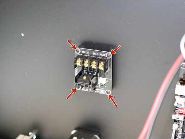 Mount the MOSFET to the base.