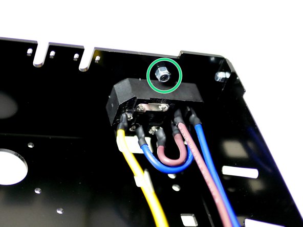 Make sure the red switch faces towards to side panel.