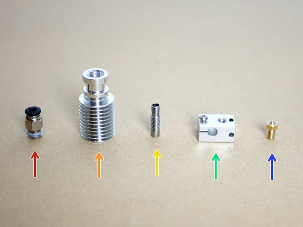 The Hotend is made up of 5 key components: