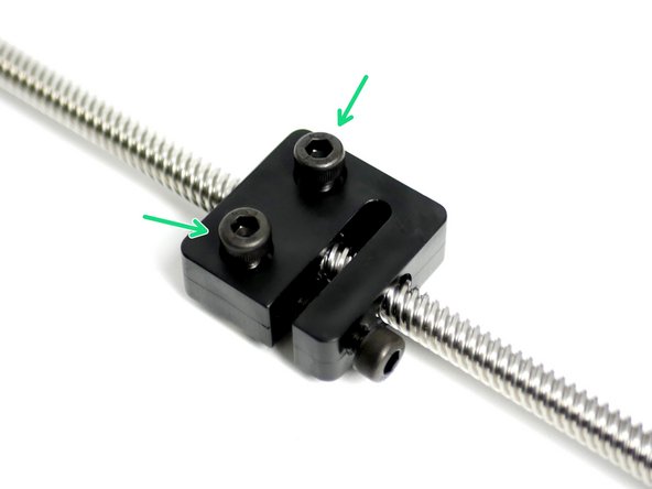 Fasten onto the Nut two M5 x 14mm bolts and two M5 - T-Nuts