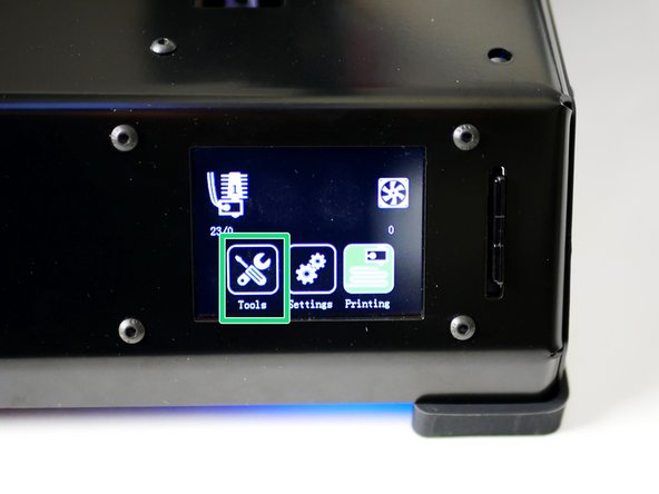 On the touch screen go to Tools -> Move.