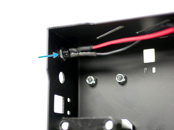 Fix it in place by re-threading on the nut.