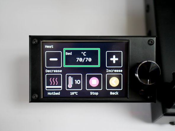 Heat the bed to 70C.