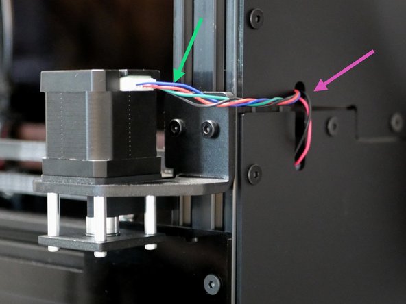 Connect the GC cable to the gantry C motor.