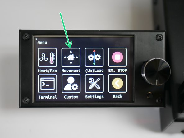 In the menu go to Movement