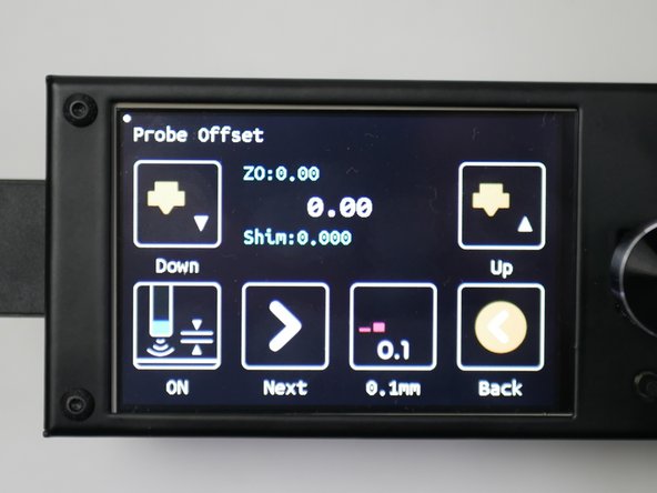 Set the adjustment increment to 0.1mm.