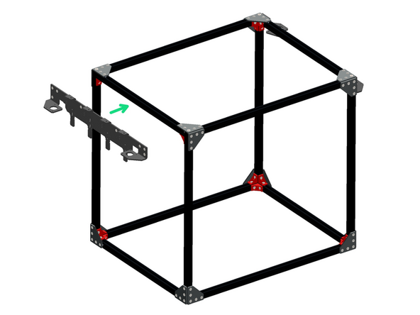 Fix the Tool Dock onto the Left side of the frame as shown.