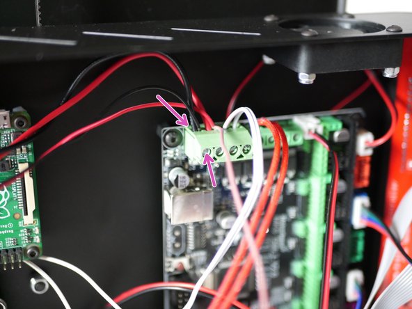 Plug both back into the control board and secure the terminal tightly.