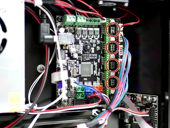 Before installing the stepper drivers check that there are three jumpers at each of the stepper positions, like shown in the image.