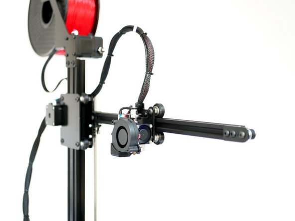 Move the gantry up to its highest postion.