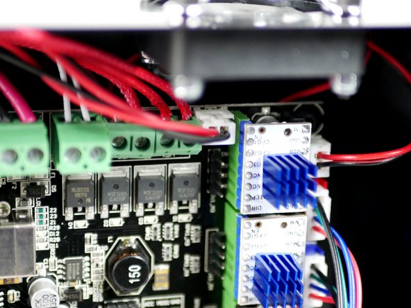 Unplugging the print fan cable for the board should give you better access.