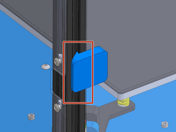 The door handles should snap into the extensions to keep the doors closed.