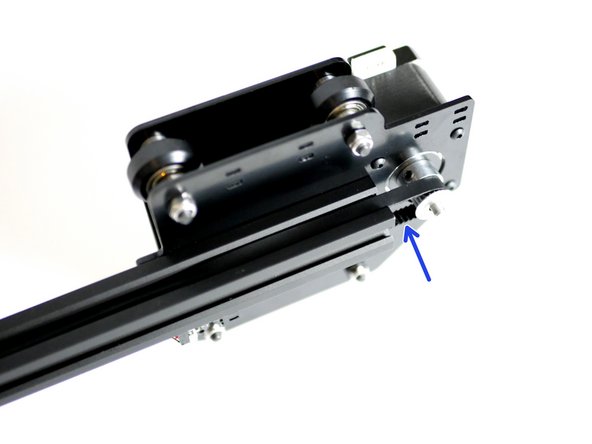 Make sure the Y-carriage wheels are facing towards you!