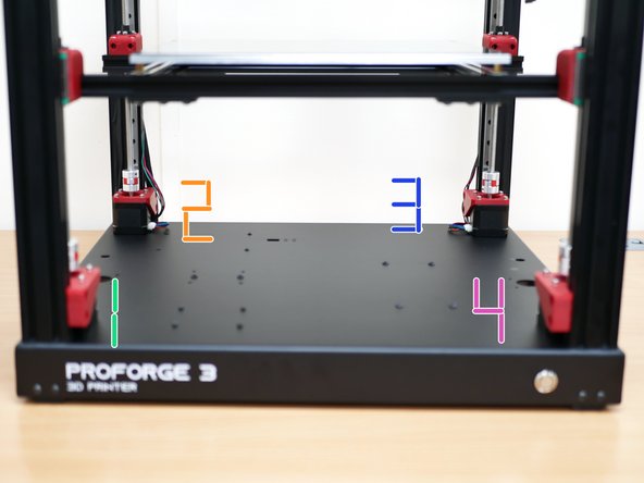 This will move the the z-motor in the front left corner anti-clockwise by a small amount and then return it to its original position. It will do this several times.