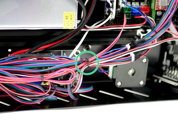 Use cable ties to loop and tie the loose cables.