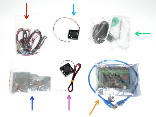 Cables: Probe, 15CM End-stop, 80CM End-stop, 30CM Power Port
