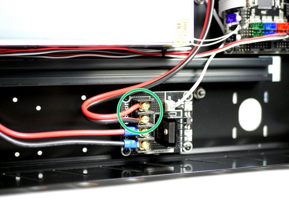 Feed the cables through the Base and cable tie them in place.