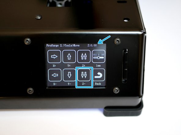 Using the touch screen go to tools -> Home -> Home All