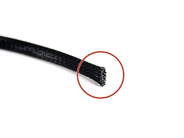 Use a lighter to melt the ends to prevent fraying.