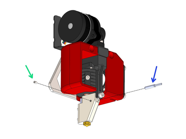 Fix the PT1000 sensor to the heater block.