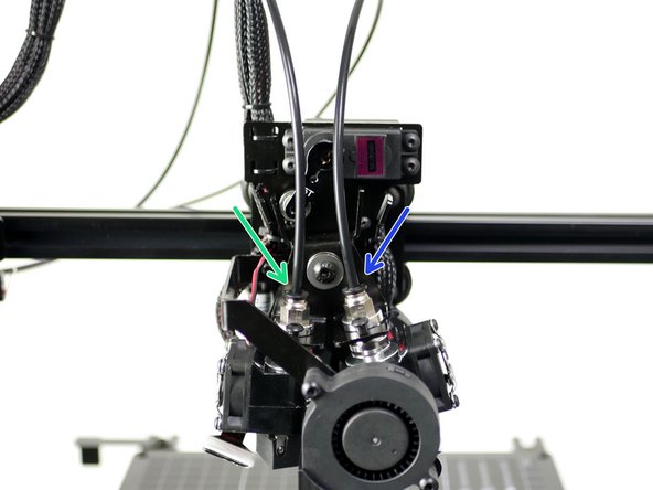 Install the PTFE tubes: