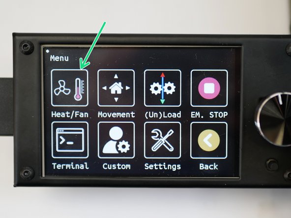 Pre-heat the hotend and heated bed.