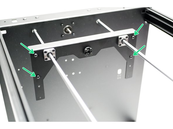 Note the orientation, the T-nuts should point towards the base.