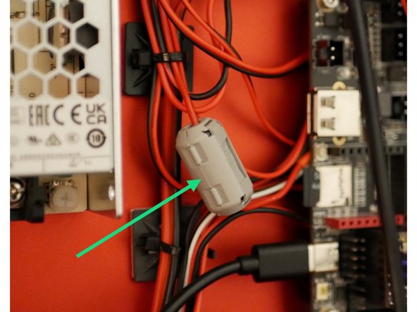 Add the smallest included ferrite sleeve to the RGB's signal cable.