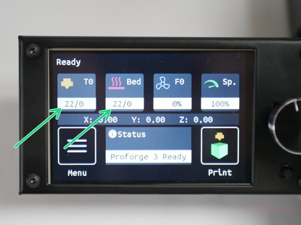 Thermistors should read room temperature.