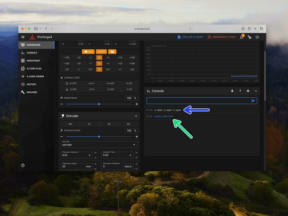 Make sure that none of the endstops on the printer are being mechanically triggered.