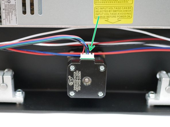 Connect the remaining two motor cables to the two z-axis motors.