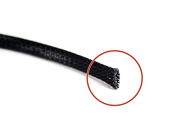 Use a lighter to melt the ends to stop them from fraying out.