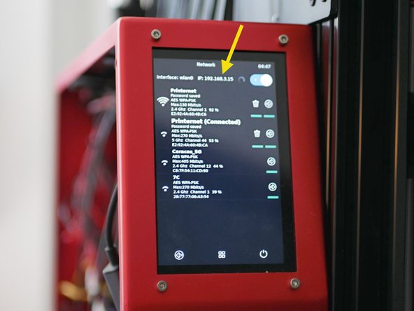 It can be accessed by going to a browser on a device that is connected to the same network as the printer and entering proforge5.local