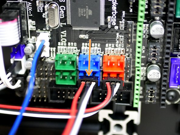 Connect the Y-Endstop to the board (Y+).