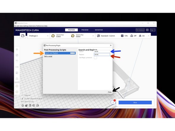 This script replaces the wait for heat command with a simple heat command.