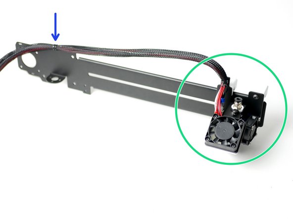 Push the print head out to the end of the gantry.