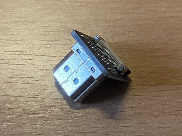 Connect one of the ribbon cables to the HDMI connector.