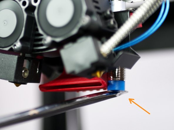 Place a metal object underneath the probe.