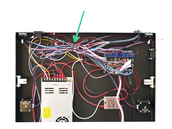 Finally, use cable tie mounts to clean up the cables.