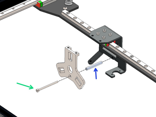 Fix the Master Plate onto the tool changer bracket.